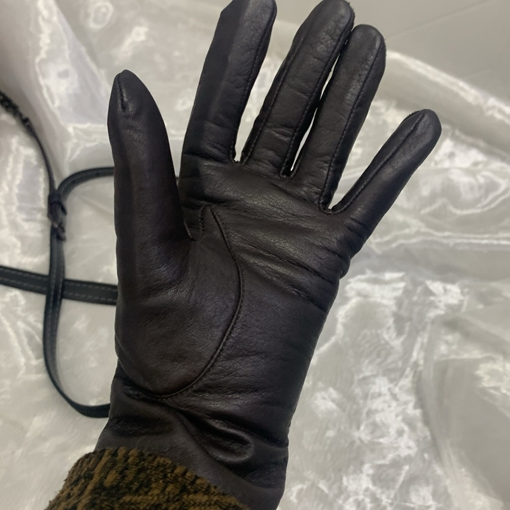 Vintage 90’ Real Leather Winter Gloves - Picture 7 of 13